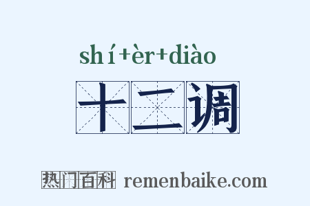 十二调是什么意思的图片